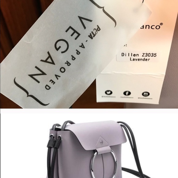 NEW Melie Bianco Dillen Vegan Leather Ring Crossbody - Picture 7 of 7